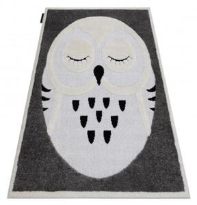 Koberec JOY Owl sivý / krém