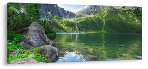 Obraz jazera v Tatrách (120x50 cm)
