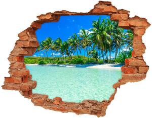 Nálepka 3D diera na stenu Tropické pláže nd-c-99365379