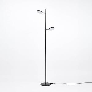 Aluminor Declic stojacia LED lampa, 2-pl., čierna