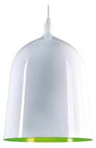 Závesné svetlo Aluminor fľaša, Ø 28 cm, biela/zelená