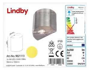 Lindby Lindby - LED Nástenné svietidlo LAREEN 2xLED/3W/230V LW0274 + záruka 3 roky zadarmo