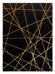 Koberec GLOSS 406C 86 glamour art - čierny / zlatý