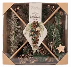 Kreatívna sada DIY CHRISTMAS na výrobu vencov a dekorácií - rôzne varianty