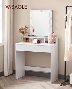 SONGMICS Kozmetický toaletný stolík Velisa 145 cm biely