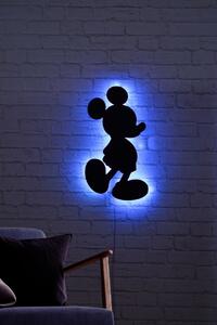 Hanah Home Nástenná dekorácia s ľad osvetlením Mickey Mouse modrá