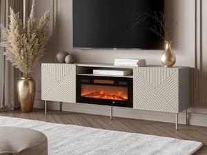 Mirjan24 TV skrinka s krbom Azynit Kasmir II 190 EF, Farby: kašmír 5903211496417