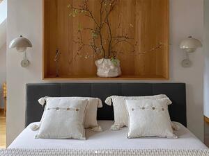 Čalúnená manželská posteľ s úložným priestorom Ingrit - tmavo sivá Rozmer: 180x200