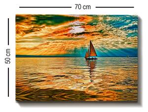 Wallity Obraz na plátne Boat trip 30x70 cm