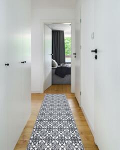 Behúň ARGENT kvety - W4949 biely / sivý