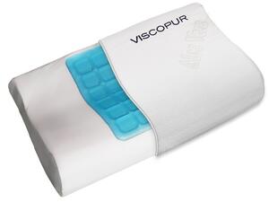 VISCOPUR Anatomický vankúš VISCOPUR® COOL GEL s gélovou vrstvou profilovaný - 30x50 cm