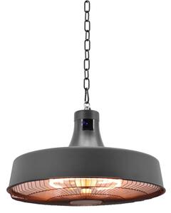 Závesný terasový infražiarič, 2100 W, čierny