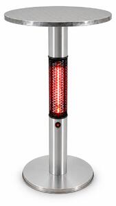 Vyhrievaný barový stôl s infražiaričom, výška 1130 mm, 1500 W, Ø 600 mm, nerezový