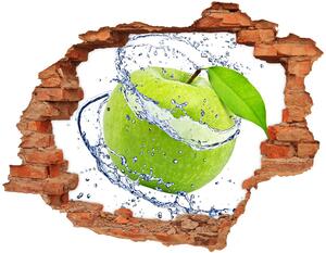 Fotoobraz diera na stenu nálepka Zelené jablko