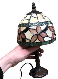 Vitrážová lampa tiffany stolová Ø15