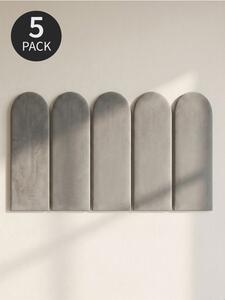 Sinsay - Čalúnené nástenné panely 5 pack - svetlošedá