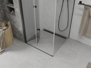 Mexen Lima, sprchovací kút 70 (dvere) x 70 (stena) cm, 6mm číre sklo, čierny profil, 856-070-070-70-00