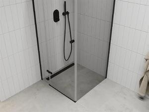 Mexen ROMA sprchovací kút 70x70cm, 6mm sklo, čierny profil-číre sklo, 854-070-070-70-00
