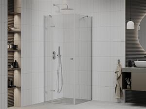 Mexen Roma, sprchovací kút 70 (dvere) x 70 (stena) cm, 6mm číre sklo, chrómový profil, 854-070-070-01-00