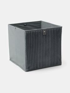 Sinsay - Úložný box s rebrovaným predným dielom - svetlošedá