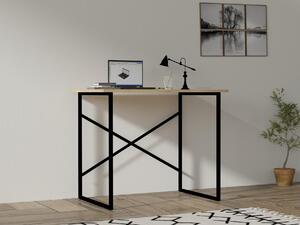 Písací stôl Tununi (dub + čierna) . Vlastná spoľahlivá doprava až k Vám domov. 1094864