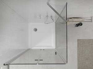 Mexen Lima sprchovací kút 70 x 70 cm, 6mm sklo, chrómový profil-číre sklo + slim sprchová vanička 5cm, 856-070-070-01-00-4010
