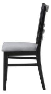 Čierna drevená stolička FIDUS