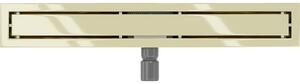 Mexen Flat nerezový sprchový žľab 70 cm (2v1) - vzor M13 , zlatá, 1510070-15