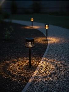 Sinsay - Solárna LED záhradná lampa s dekoratívnym vzorom - čierna