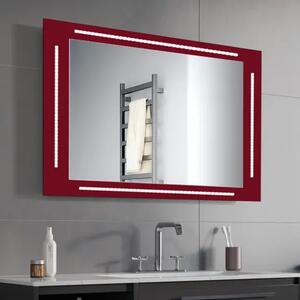 Zrkadlo Zenat LED Red 100 x 63 cm