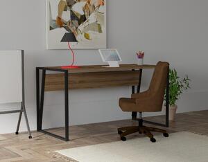 Písací stôl Pekaku (orech + čierna) . Vlastná spoľahlivá doprava až k Vám domov. 1094935