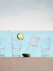 Sinsay - Sada pohárov s ryhovaním 4 pack - clear