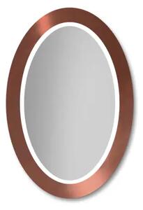 Zrkadlo Balde Oval LED Copper 75 x 120 cm