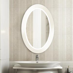 Zrkadlo Balde Oval LED biele 75 x 120 cm