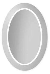 Zrkadlo Balde Oval LED Silver 70 x 110 cm