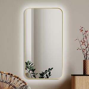 Zrkadlo Mirel SLIM LED Ambient Gold 90 x 120 cm