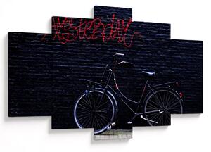 Obraz bicykla v Amsterdame (150x105 cm)