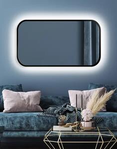 Zrkadlo Mirel LED Ambient Black 80 x 120 cm