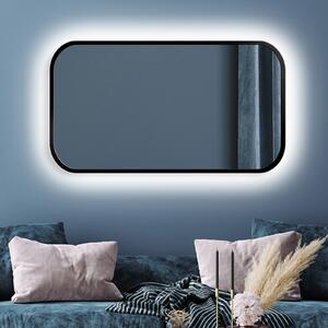 Zrkadlo Mirel LED Ambient Black 70 x 120 cm