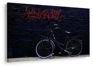 Obraz bicykla v Amsterdame (90x60 cm)