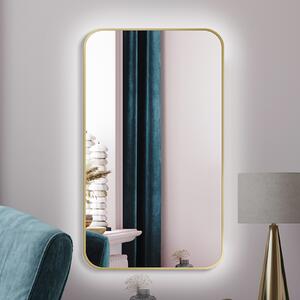 Zrkadlo Mirel LED Ambient Gold 90 x 120 cm