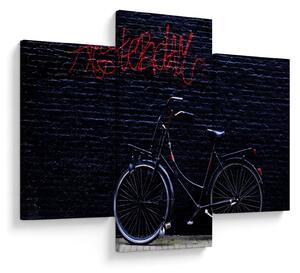 Obraz bicykla v Amsterdame (90x60 cm)