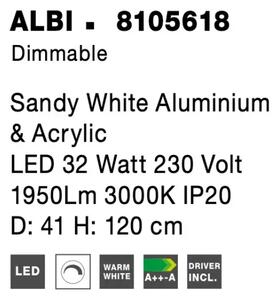LED luster Albi 41 biele