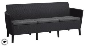 Allibert SALEMO 3 seater sofa - grafit