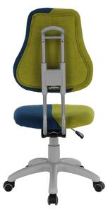 KONDELA Rastúca otočná stolička, zelená/modrá/sivá, RAIDON