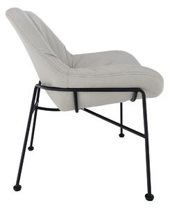 KONDELA Jedálenská stolička, látka s efektom brúsenej kože béžová, KALIFA