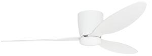 Stropná ventilátor Veneti CCT biele/biele s LED stmievateľný