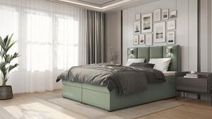 Americká posteľ ANDY - 140x200, zelená