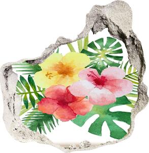 Samolepiaca diera na stenu Havajské kvety nd-p-85139888