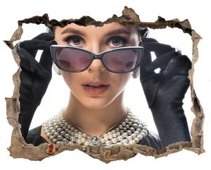 Fotoobraz díra na stěnu Žena v okuliaroch nd-k-101939055